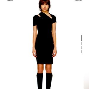 Helmut Lang Black Slash Tee Mido Dress - New with tags